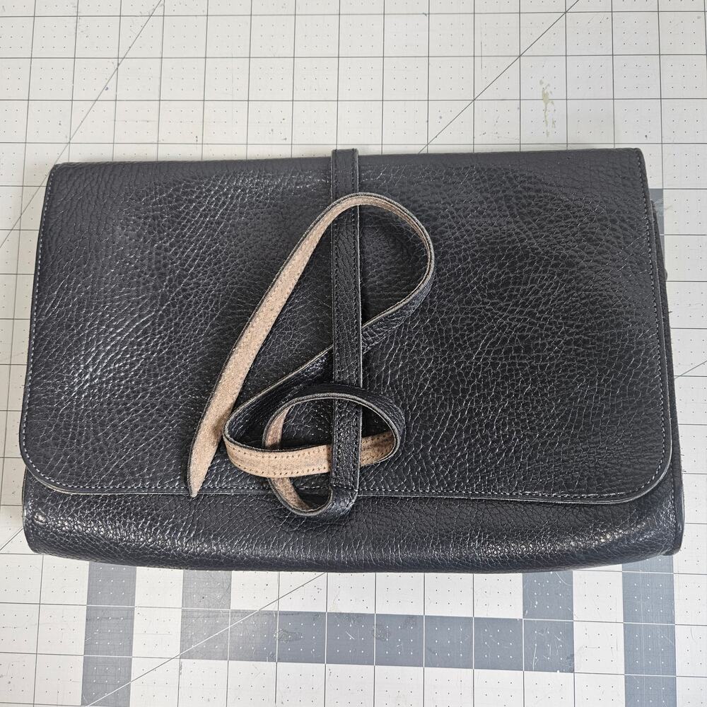 Vintage Johnny Farah Black Leather Purse